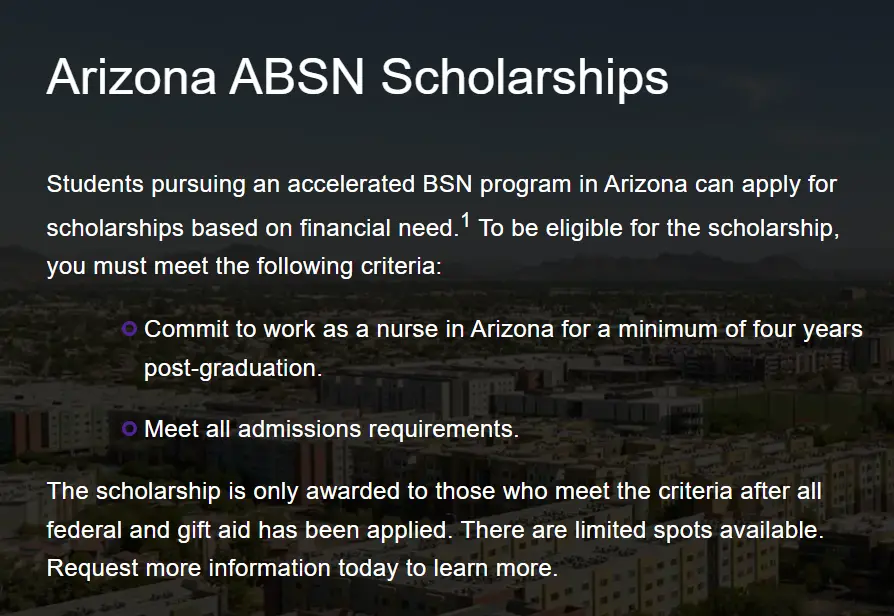 Arizona Absn scholarships